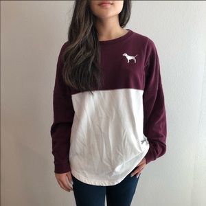 PINK Victoria’s Secret varsity Sweatshirt tunic
